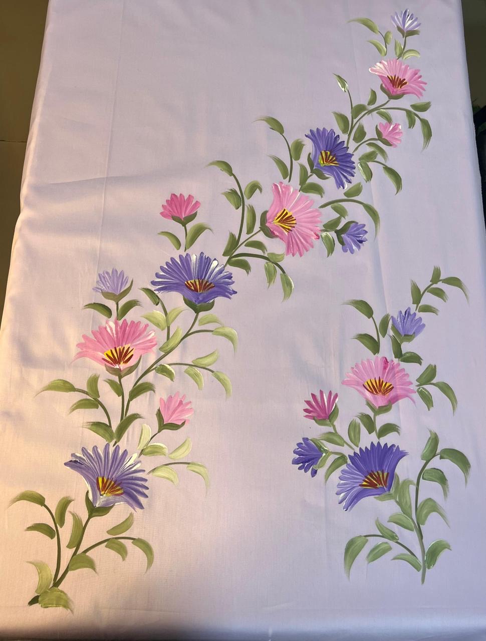 KR0096–Hand painted Jaam Cotton Suit Set