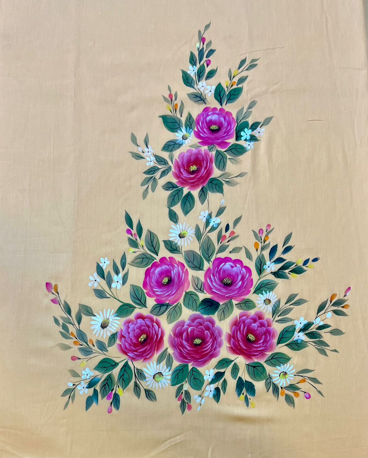 KR0044– Hand painted Jaam Cotton Suit Set