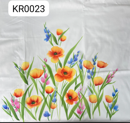 KR0023– Hand painted Jaam Cotton Suit Set
