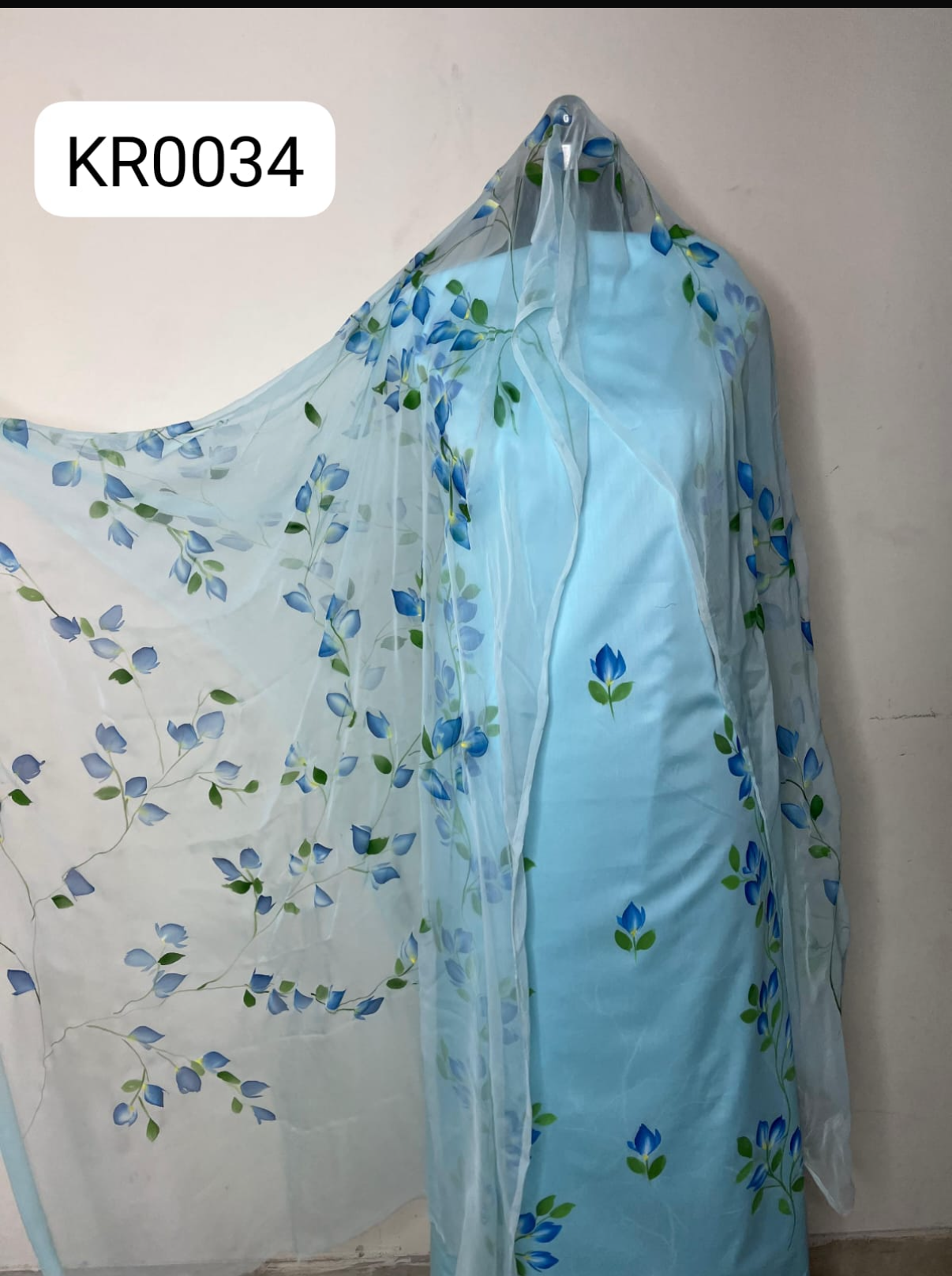 KR0034– Hand painted Jaam Cotton Suit Set