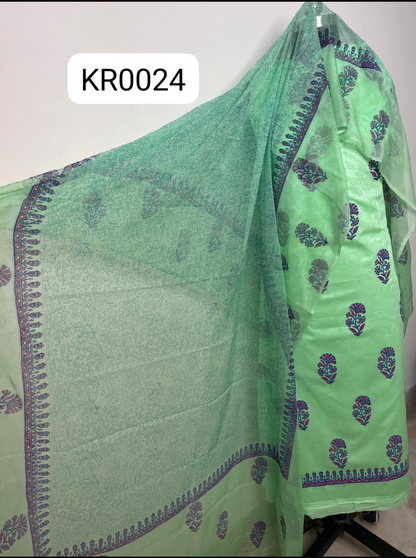 KR0024 – Block Printed Jaam Cotton Suit Set