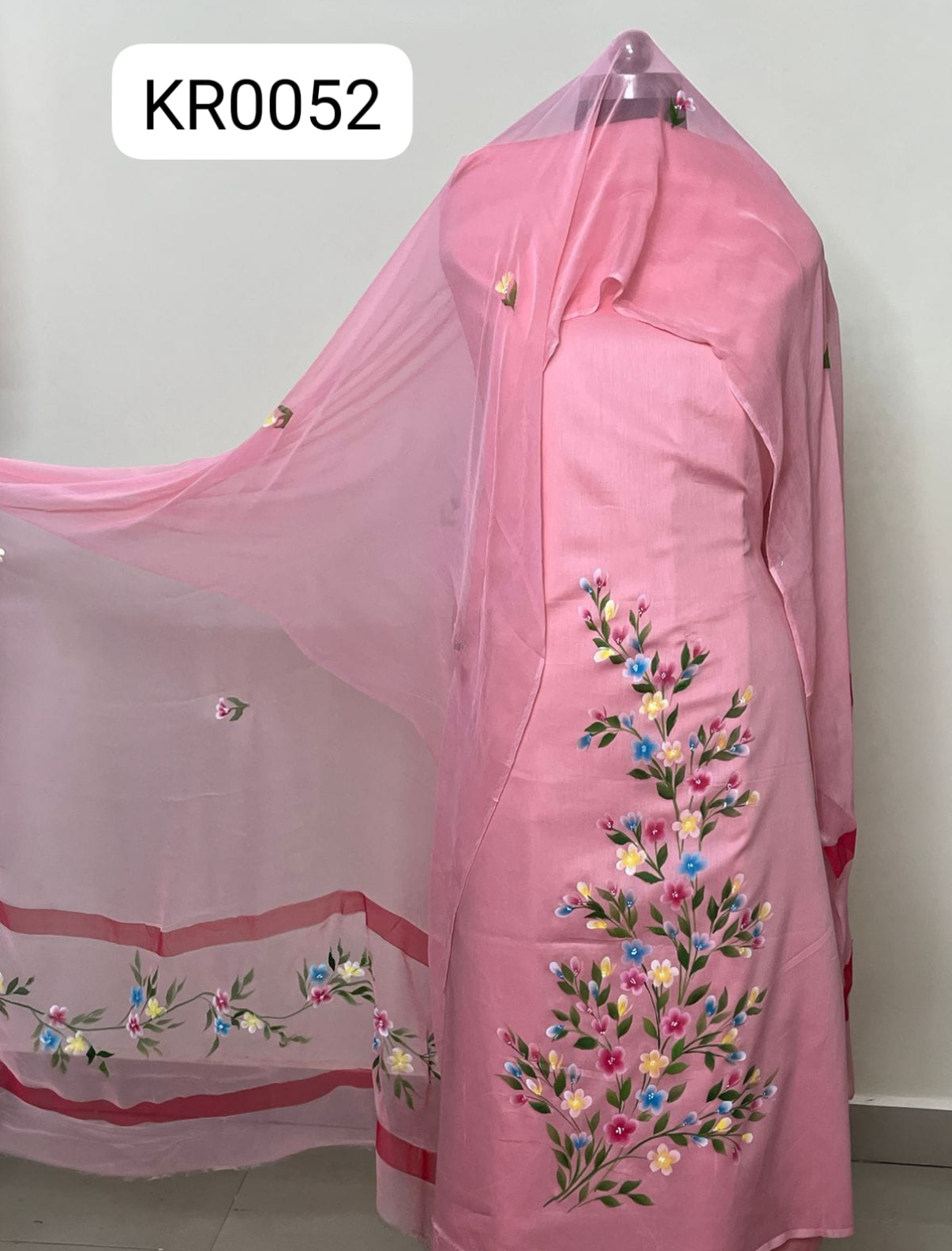 KR0052– Hand painted Jaam Cotton Suit Set