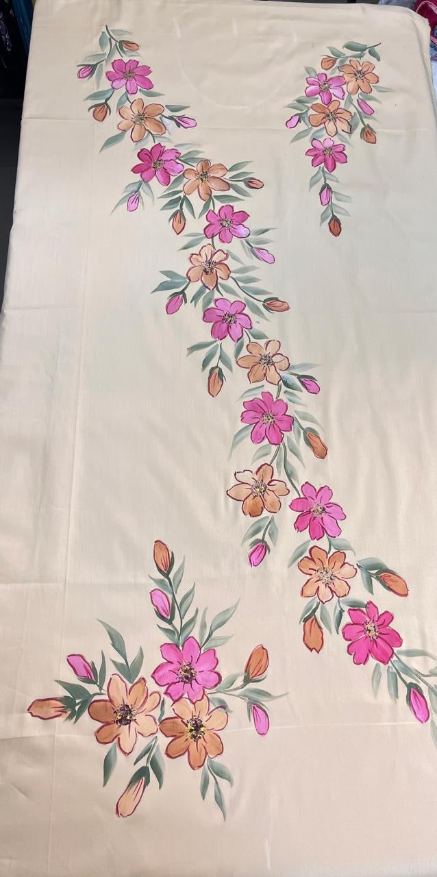 KR0095–Hand painted Jaam Cotton Suit Set
