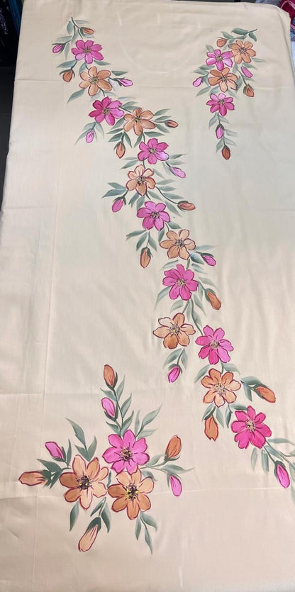 KR0095–Hand painted Jaam Cotton Suit Set