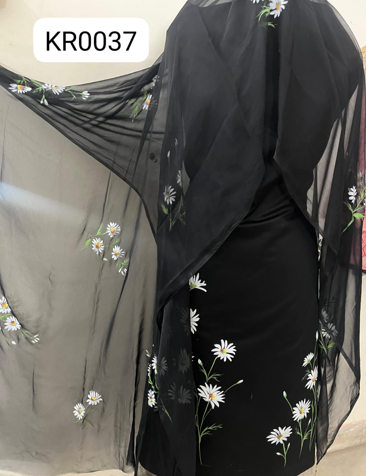 KR0037– Hand painted Jaam Cotton Suit Set