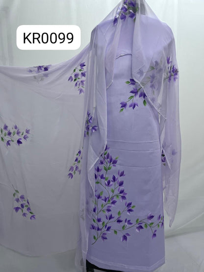KR0099–Hand painted Jaam Cotton Suit Set
