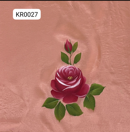 KR0027-Hand painted Semi Crepe Suit Set