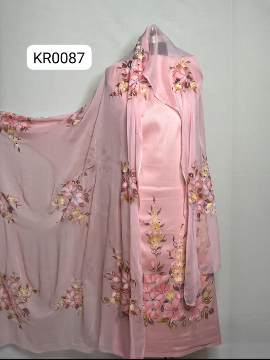 KR0087–Hand painted Jaam Cotton Suit Set