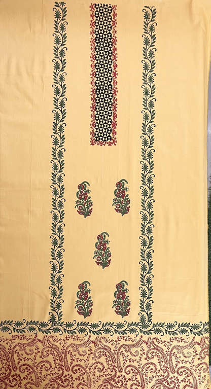 KR0073–Hand painted Jaam Cotton Suit Set