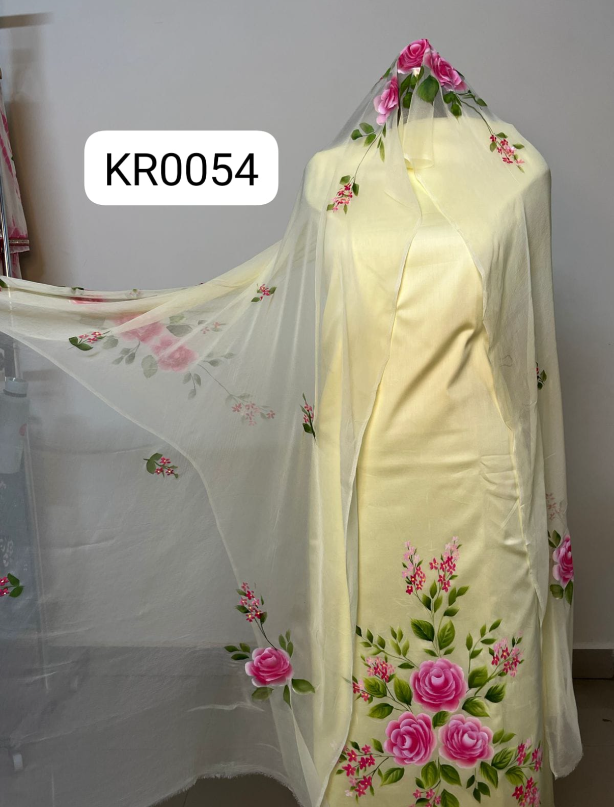 KR0054–Hand painted Jaam Cotton Suit Set
