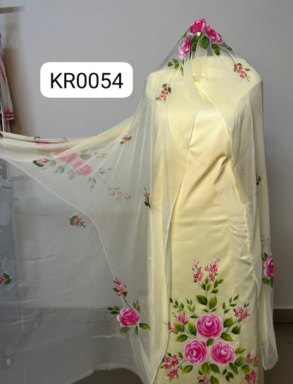 KR0054–Hand painted Jaam Cotton Suit Set