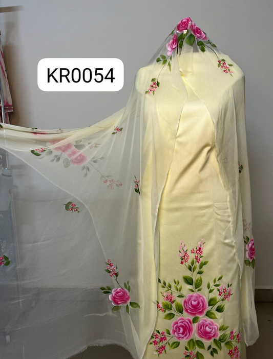 KR0054–Hand painted Jaam Cotton Suit Set