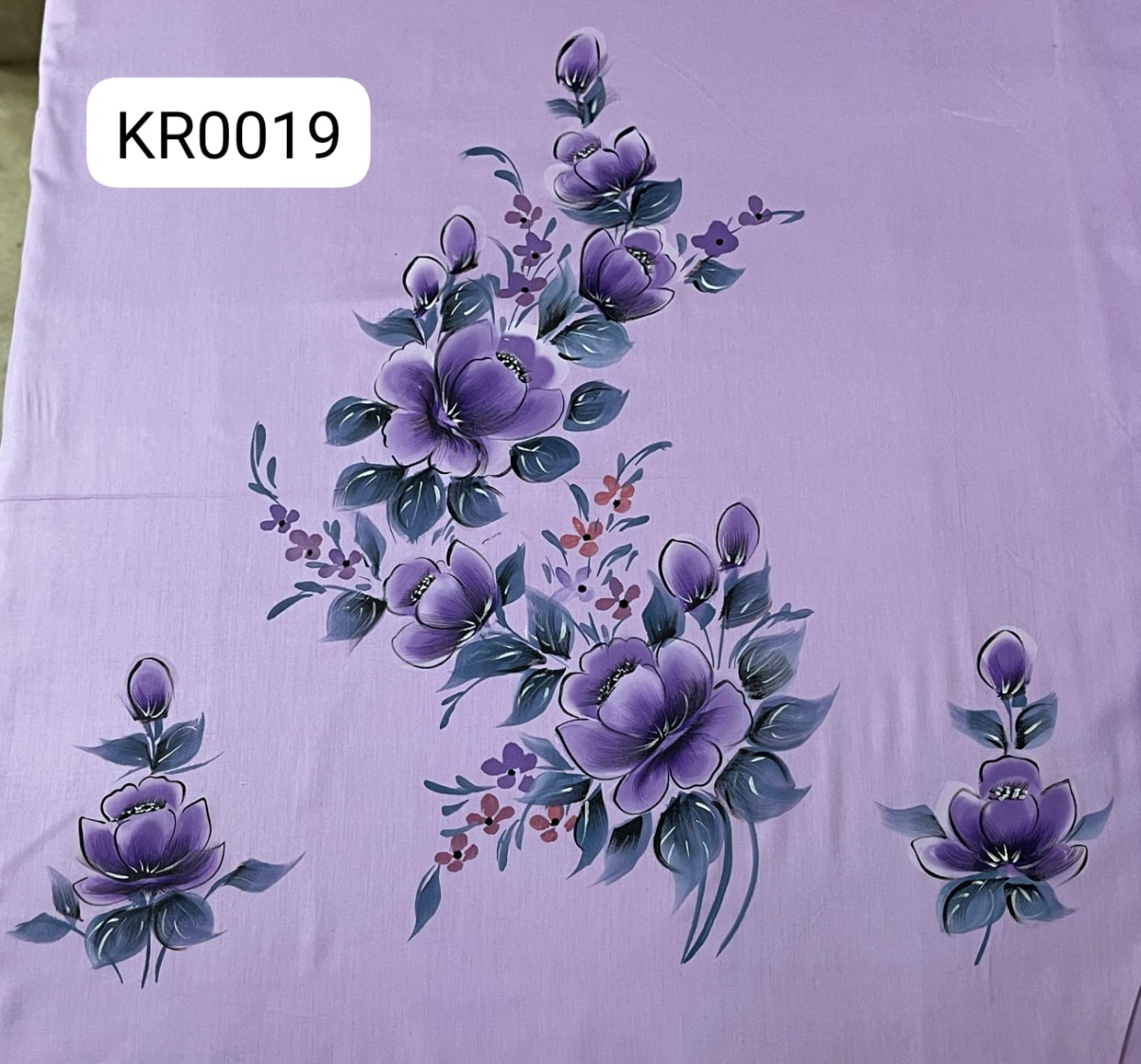 KR0019– Hand painted Jaam Cotton Suit Set