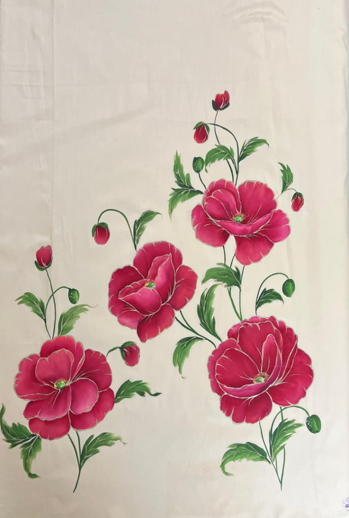KR0070–Hand painted Jaam Cotton Suit Set