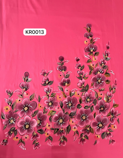 KR0013– Hand painted Jaam Cotton Suit Set
