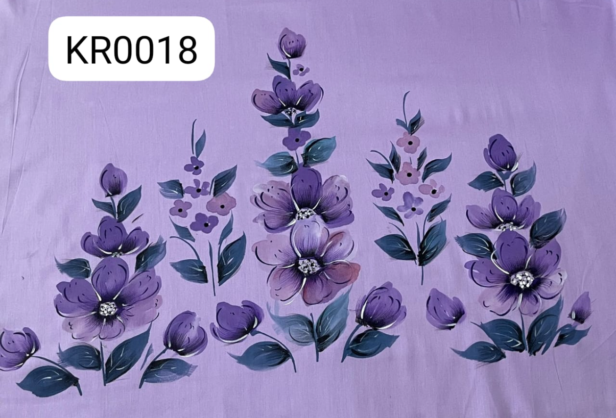 KR0018– Hand painted Jaam Cotton Suit Set