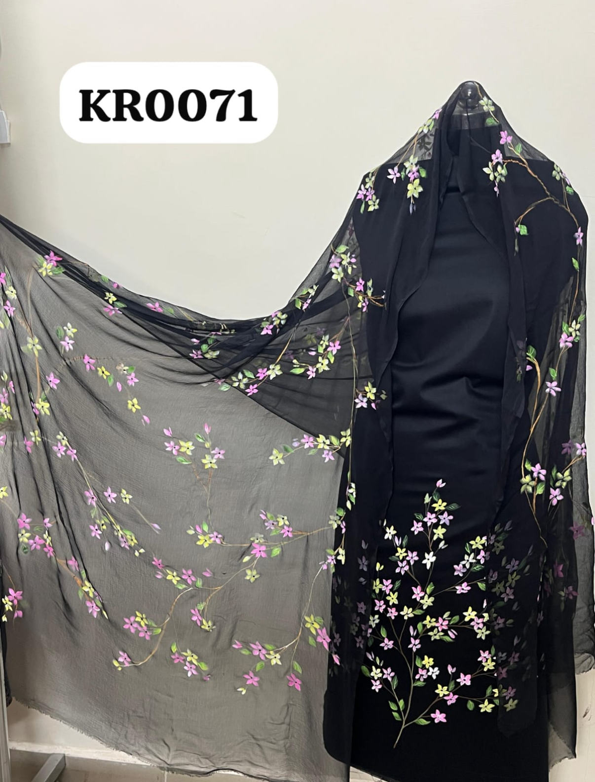 KR0071–Hand painted Jaam Cotton Suit Set