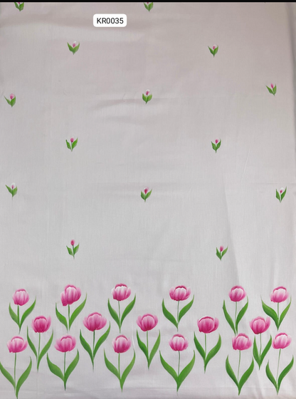 KR0035– Hand painted Jaam Cotton Suit Set