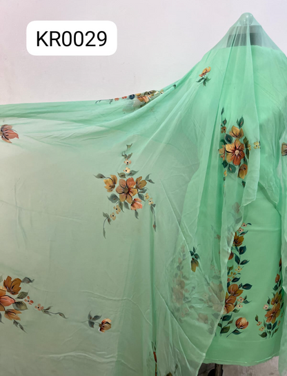 KR0029– Hand painted Jaam Cotton Suit Set