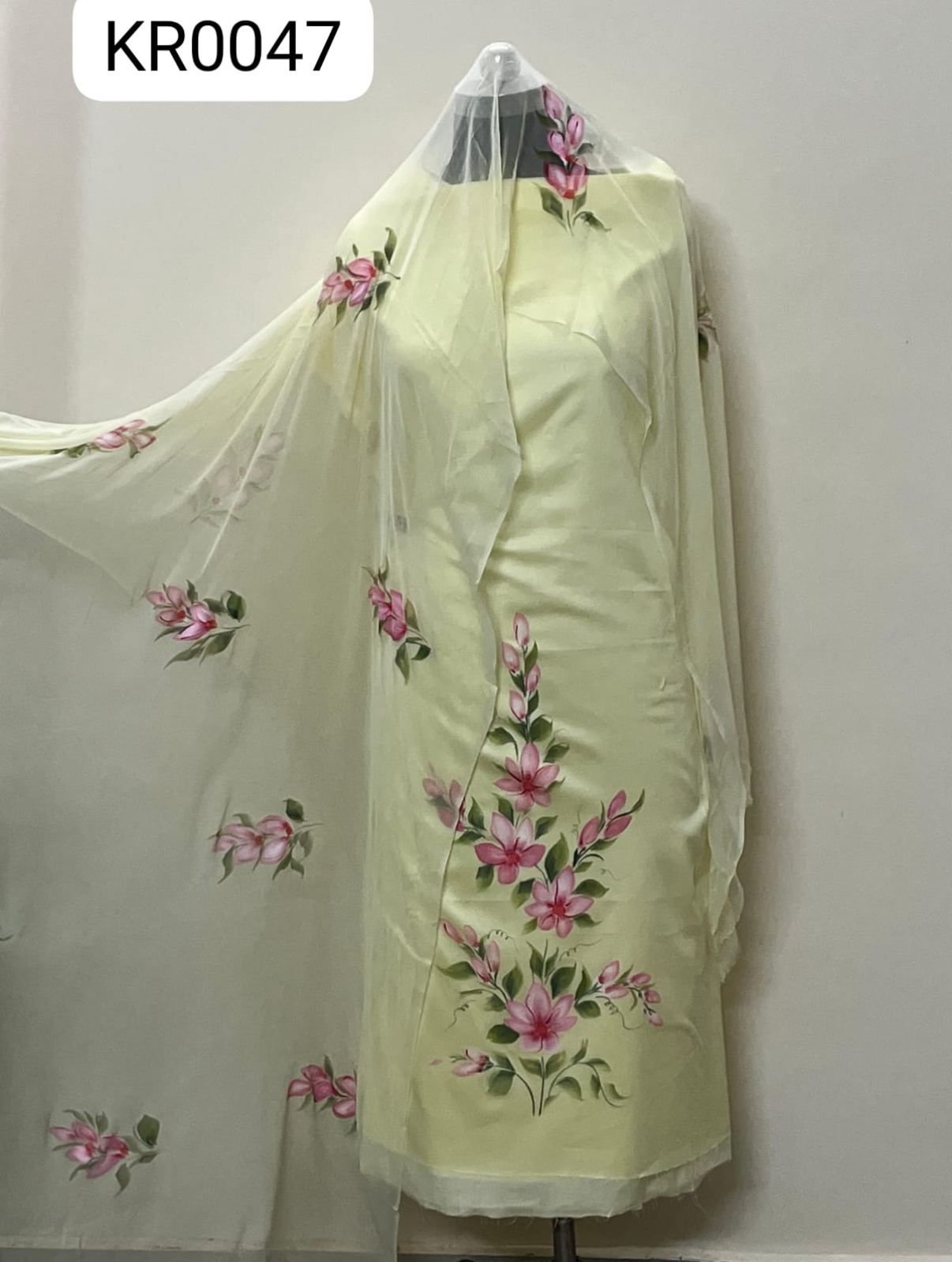 KR0047– Hand painted Jaam Cotton Suit Set