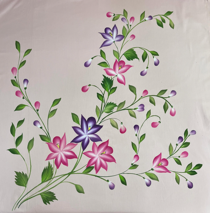 KR0046– Hand painted Jaam Cotton Suit Set