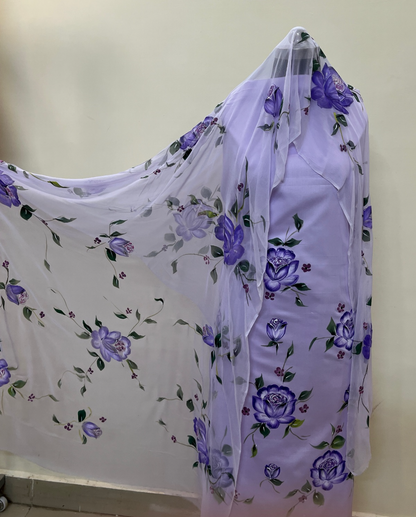 KR0062–Hand painted Jaam Cotton Suit Set