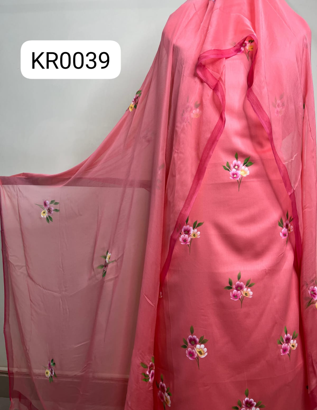 KR0039– Hand painted Jaam Cotton Suit Set