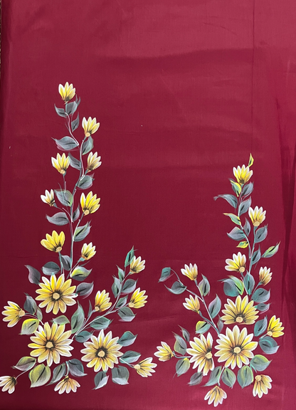 KR0064–Hand painted Jaam Cotton Suit Set