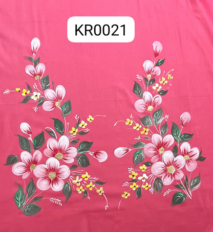 KR0021– Hand painted Jaam Cotton Suit Set