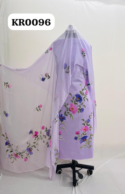 KR0096–Hand painted Jaam Cotton Suit Set