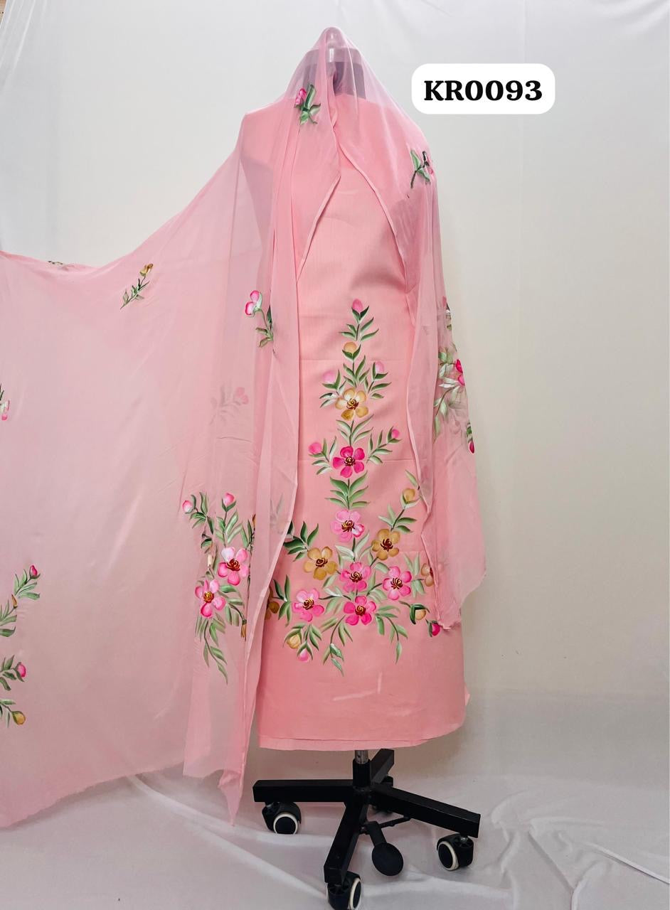 KR0093–Hand painted Jaam Cotton Suit Set