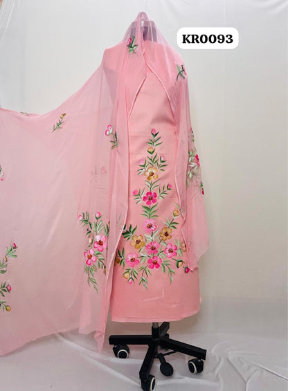 KR0093–Hand painted Jaam Cotton Suit Set