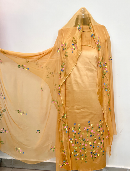 KR0067–Hand painted Jaam Cotton Suit Set