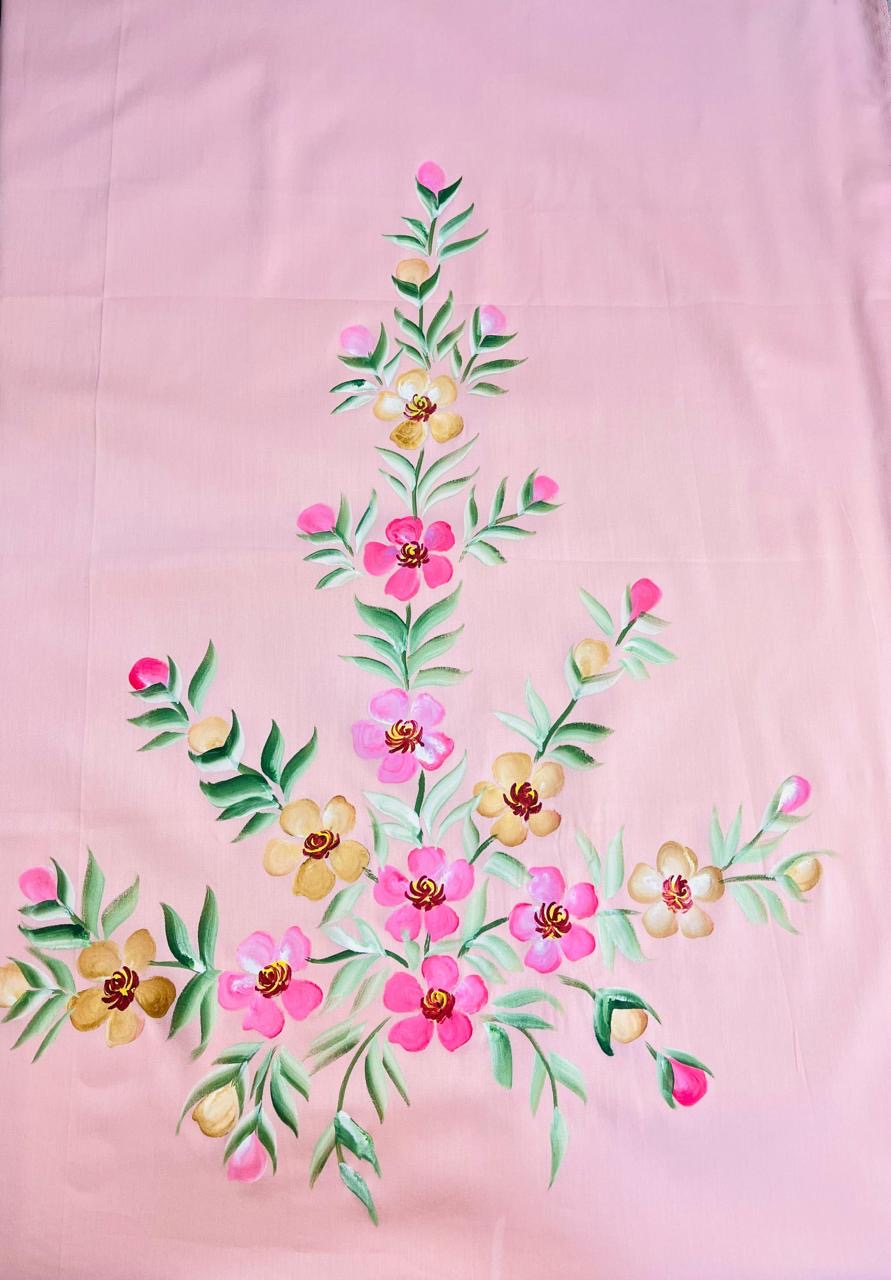 KR0093–Hand painted Jaam Cotton Suit Set