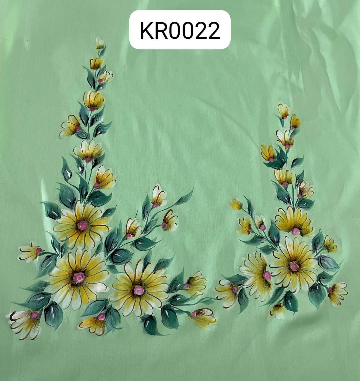 KR0022– Hand painted Jaam Cotton Suit Set