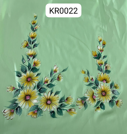 KR0022– Hand painted Jaam Cotton Suit Set