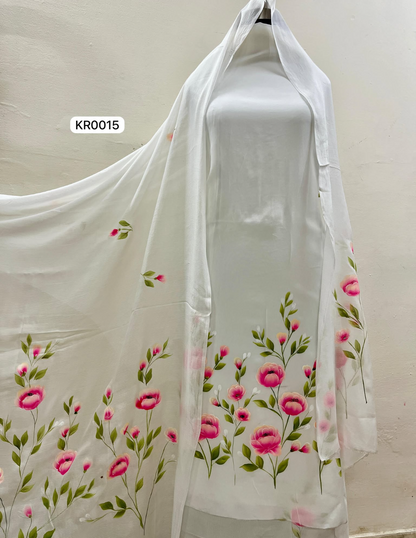KR0015-Hand painted Jaam Cotton Suit Set