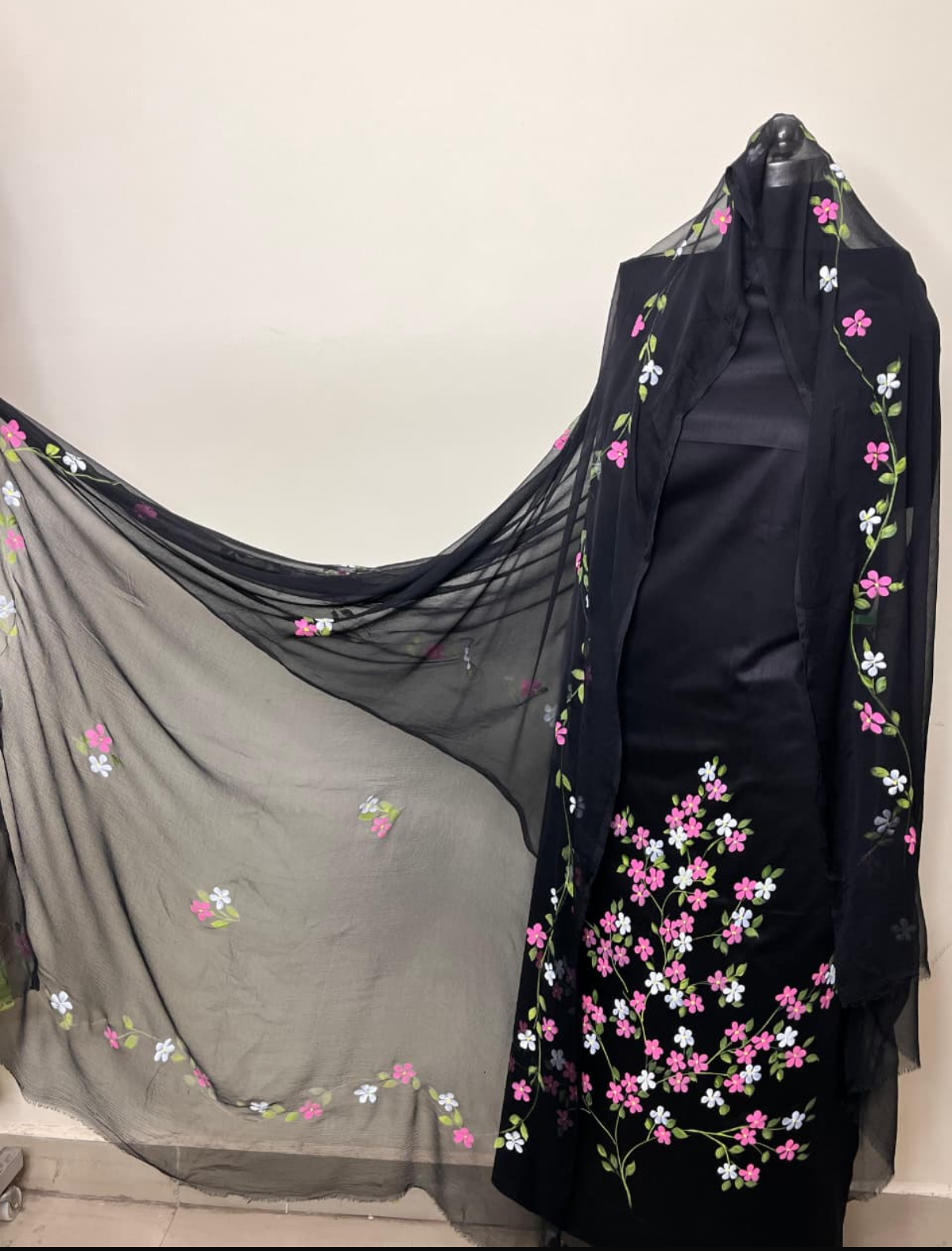 KR0078–Hand painted Jaam Cotton Suit Set