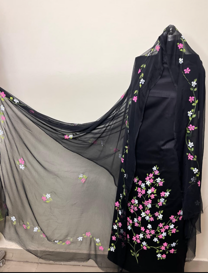 KR0078–Hand painted Jaam Cotton Suit Set