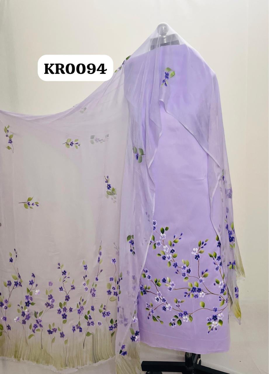KR0094–Hand painted Jaam Cotton Suit Set