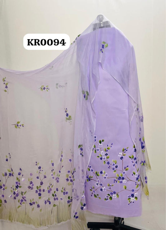 KR0094–Hand painted Jaam Cotton Suit Set