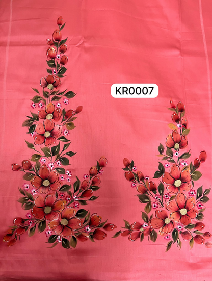 KR0007– Hand painted Jaam Cotton Suit Set
