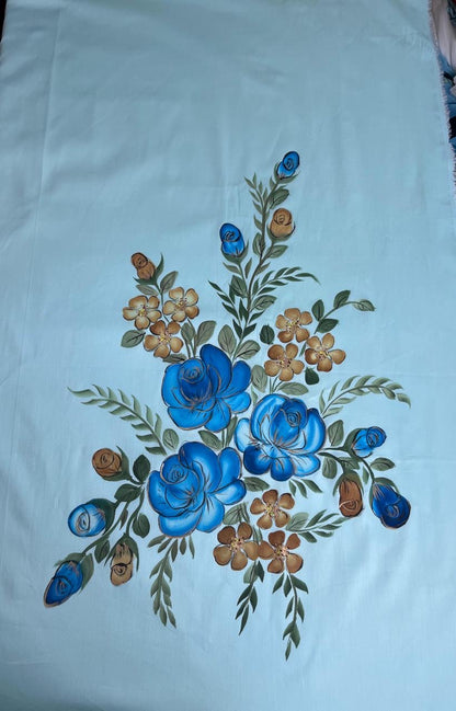 KR0097–Hand painted Jaam Cotton Suit Set