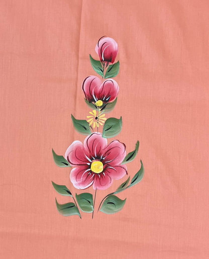 KR0041– Hand painted Jaam Cotton Suit Set