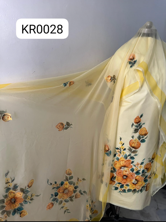 KR0028– Hand painted Jaam Cotton Suit Set