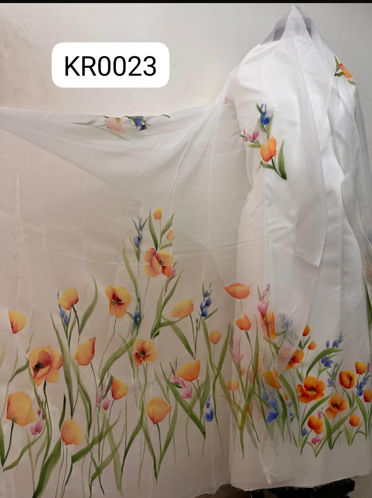 KR0023– Hand painted Jaam Cotton Suit Set