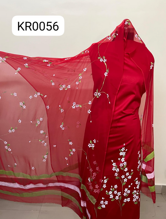 KR0056–Hand painted Jaam Cotton Suit Set