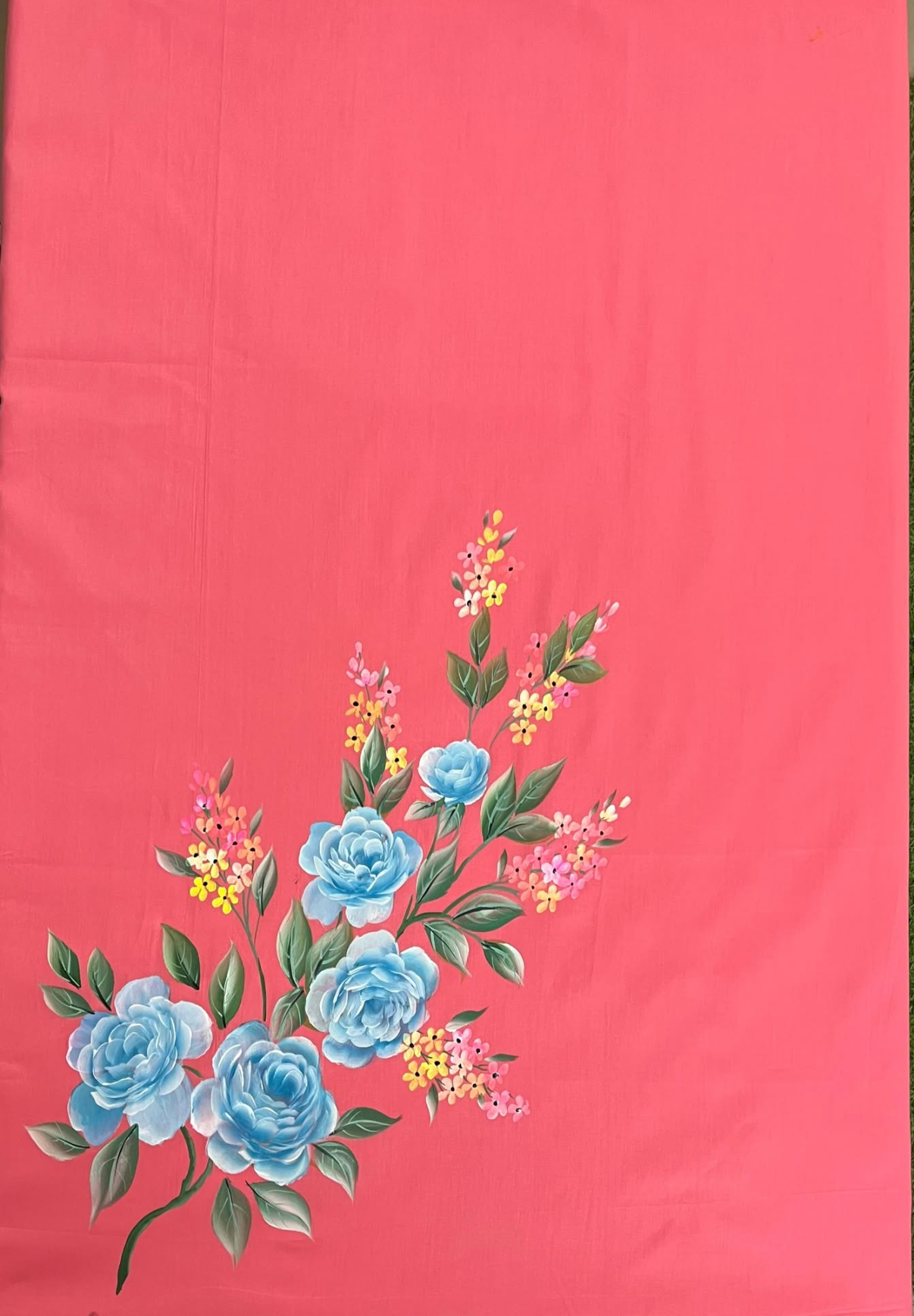 KR0055–Hand painted Jaam Cotton Suit Set