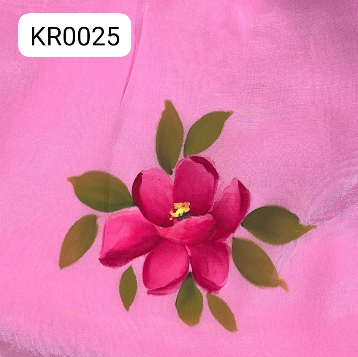 KR0025-Hand painted Semi Crepe Suit Set