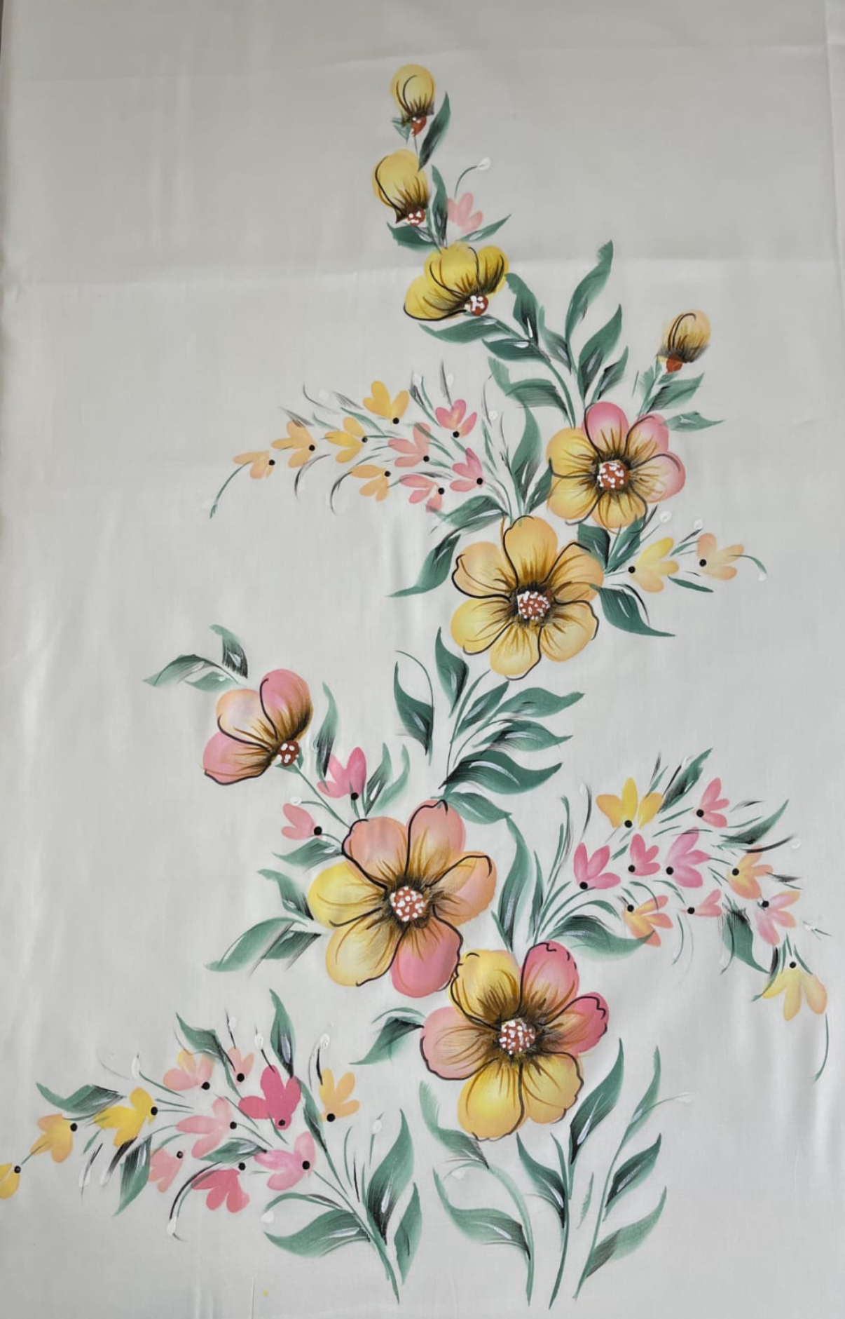 KR0031– Hand painted Jaam Cotton Suit Set